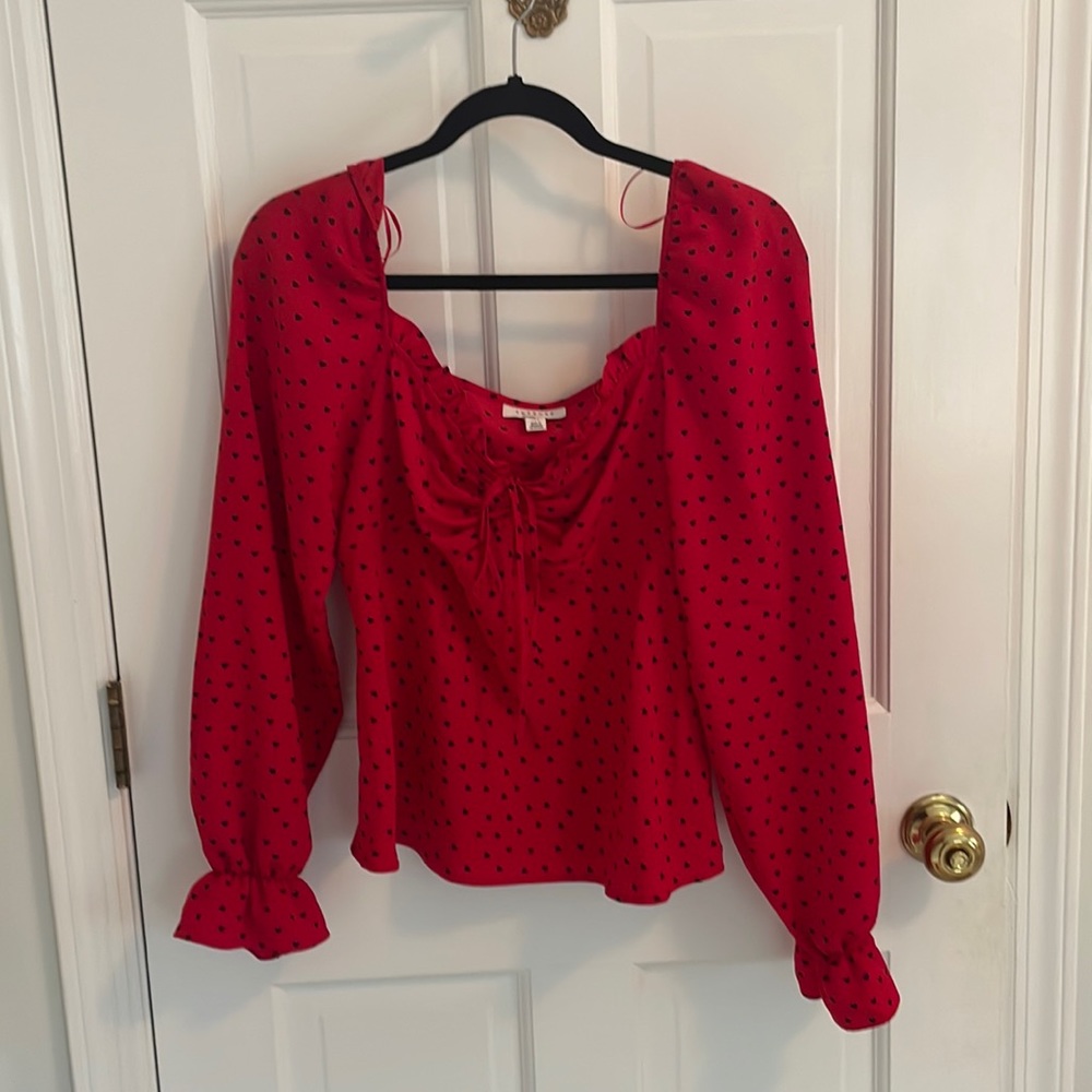 Top shop balloon sleeve top